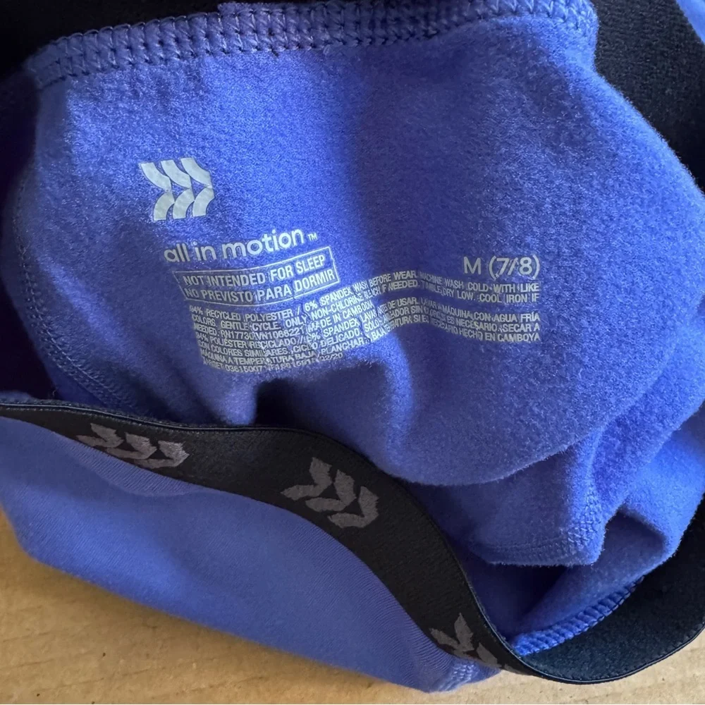 All in motion purple winter long underwear set size 7/8